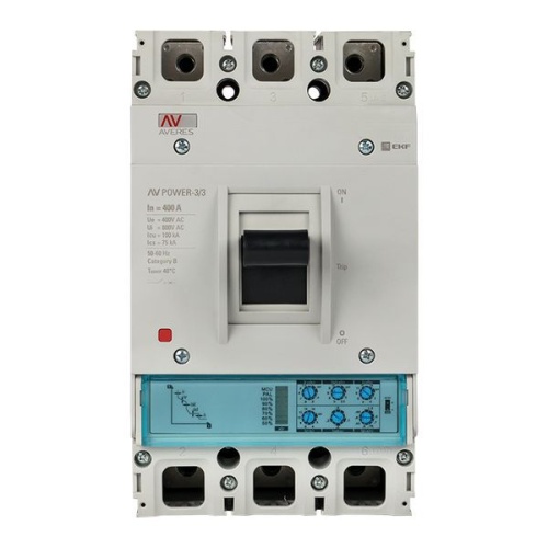Выключатель автоматический 400А 100кА AV POWER-3/3 ETU2.0 AVERES EKF mccb-33-400H-2.0-av фото 2