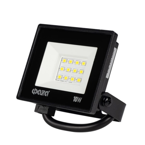 Прожектор светодиодный СДО-20 10Вт 6500К IP65 230В BL ДО прозр. закален. стекло ФАZА 5047242 фото 2