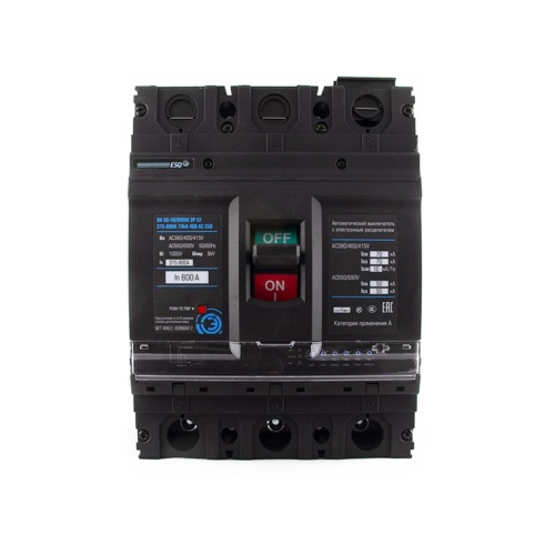 Автоматический выключатель BA 88-40/800M 3P E2 F 315-800A 70kA 400 AC ESQ