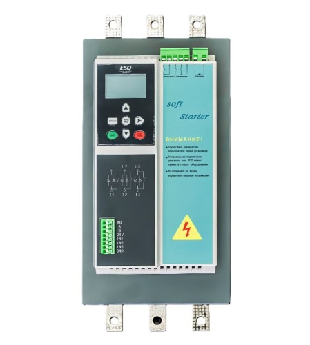 Устройство плавного пуска ESQ-GS9mini-075 (150А, 380В, 75кВт, встроенный шунтирующий контактор)