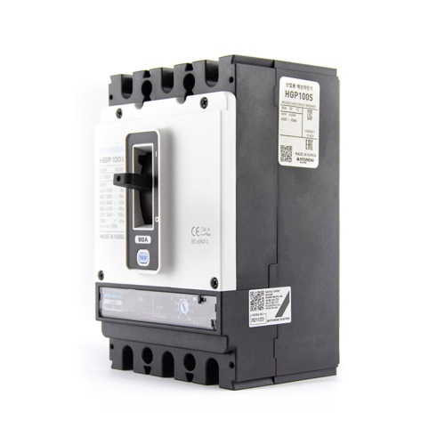 Автоматический выключатель HGP100S-G 3PMPS0000C 00020 20А ток к.з. 85кА АС380/415В тип G фото 3