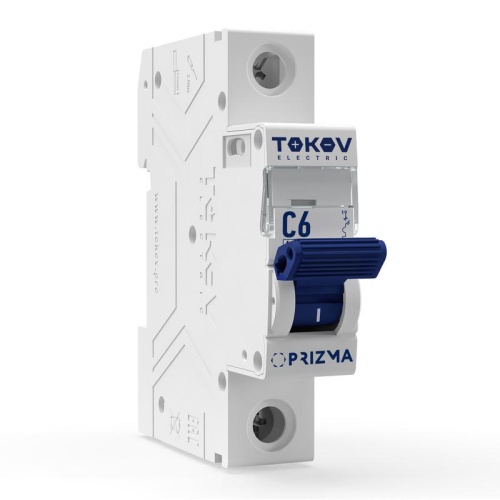 Выключатель автоматический модульный 1п C 6А 6кА PRIZMA TOKOV ELECTRIC TKE-PZ60-MCBI-1-6-C фото 2
