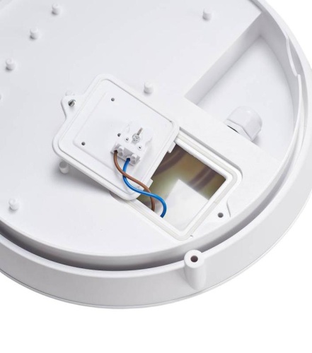 Светильник светодиодный WP 25 C 20W OP 940 D300 WH 300х300х93мм 20Вт 4000К IP66 пылевлагозащ. ЖКХ бел. Русский Свет 15072523330 фото 4
