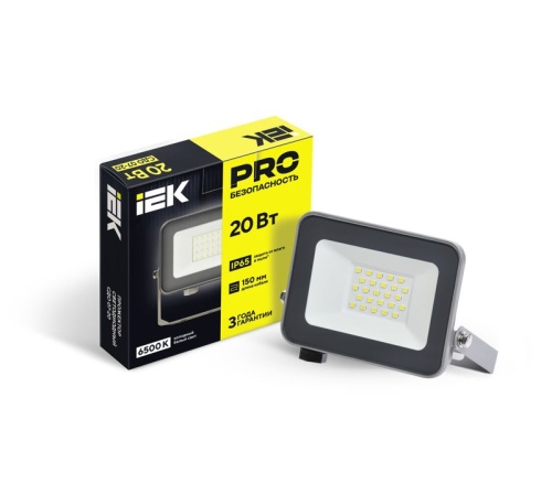 Прожектор светодиодный СДО 07-20 20Вт 6500К IP65 сер. IEK LPDO701-20-K03 фото 6