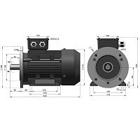 Эл.двигатель ESQ PR 90 L2 GST-Б1-S12-IE2 3/3000 IM 2081
