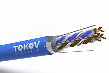 Кабель витая пара F/UTP 4х2х23AWG(0.57мм) кат.6 нг(А)-HF (LSZH) indoor Fluked tested 305м (м) PRO TOKOV ELECTRIC TKP-C08-F/UTP-42-6-305-LSZH