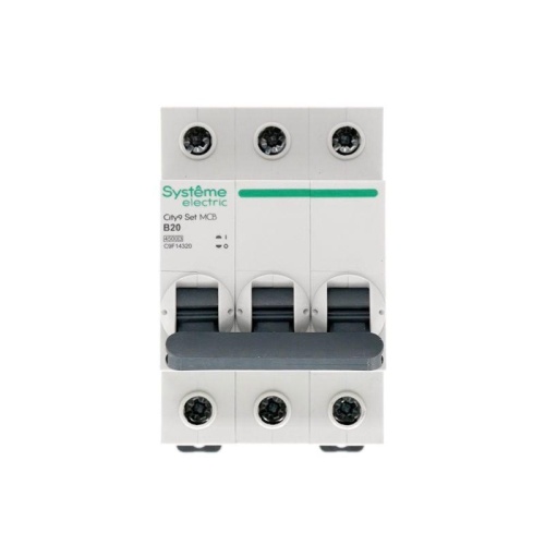 Выключатель автоматический модульный 3п B 20А 4.5кА City9 Set 400В SE C9F14320 фото 2