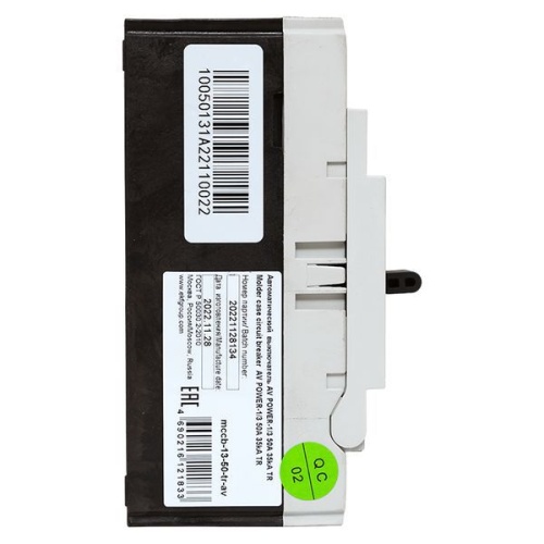 Выключатель автоматический 3п 50А 35кА AV POWER-1/3 TR AVERES EKF mccb-13-50-TR-av фото 5