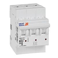 Выключатель автоматический модульный 3п B 32А 10кА OptiDin BM63-3B32-4.5-УХЛ3 КЭАЗ 329522