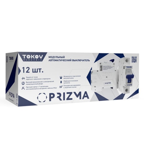 Выключатель автоматический модульный 1п C 20А 4.5кА PRIZMA TOKOV ELECTRIC TKE-PZ45-MCBI-1-20-C фото 2