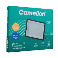 Прожектор светодиодный LFL-15003 C02 LED SMD 150Вт IP65 6500К 15000лм 230В 300х252х34 черн. Camelion 16329
