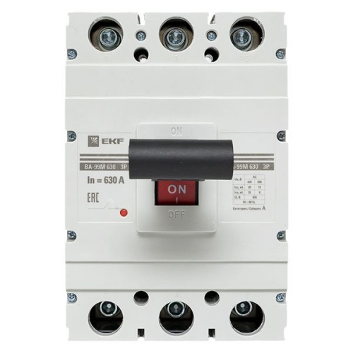 Выключатель автоматический 3п 630/630А 50кА ВА-99М PROxima EKF mccb99-630-630m фото 6