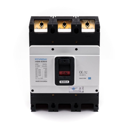 Автоматический выключатель HGM630E 3PT4BS0000C 00630F 397-630A ток к.з. 45kA AC380/415В