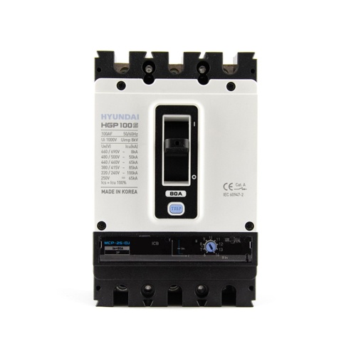 Автоматический выключатель HGP100S-G 3PMPS0000C 00020 20А ток к.з. 85кА АС380/415В тип G