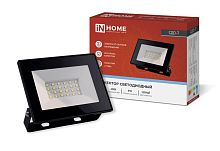 Прожектор светодиодный СДО-7 30Вт 6500К IP65 2700лм 230В черн. IN HOME 4690612034621